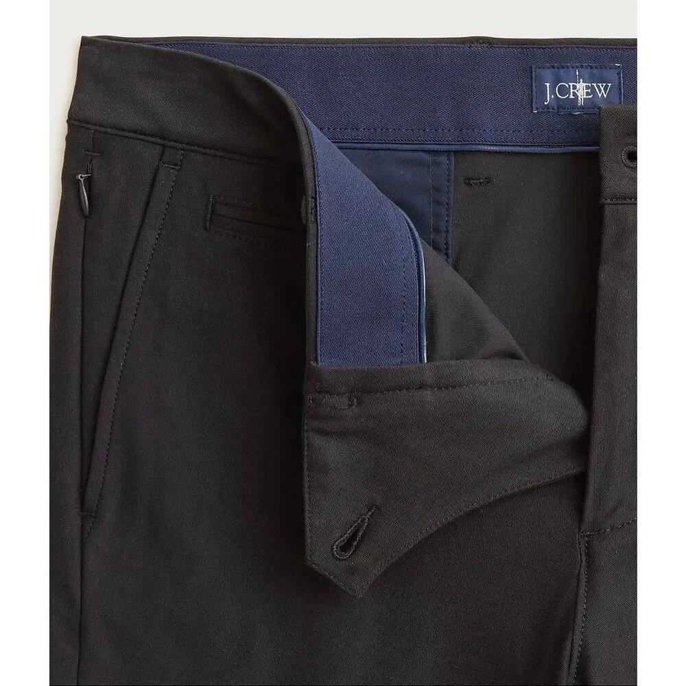 J. Crew 770 Straight-fit tech pant in Black  NWT Size 33/30